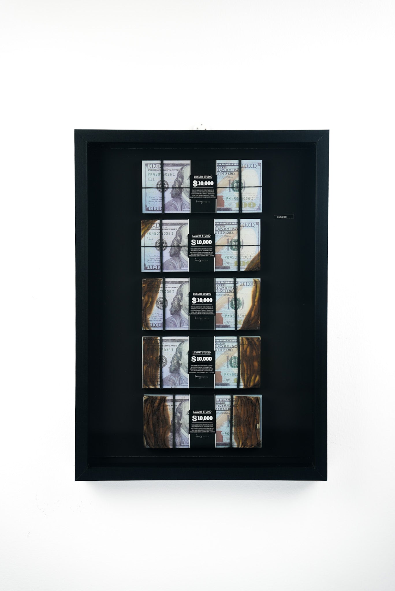 لوحة 50,000$ محروق